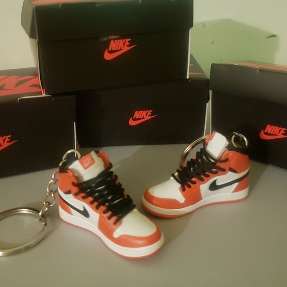 Nike/Louis Mini Shoe Keychain Single or Pair With or Without The Box